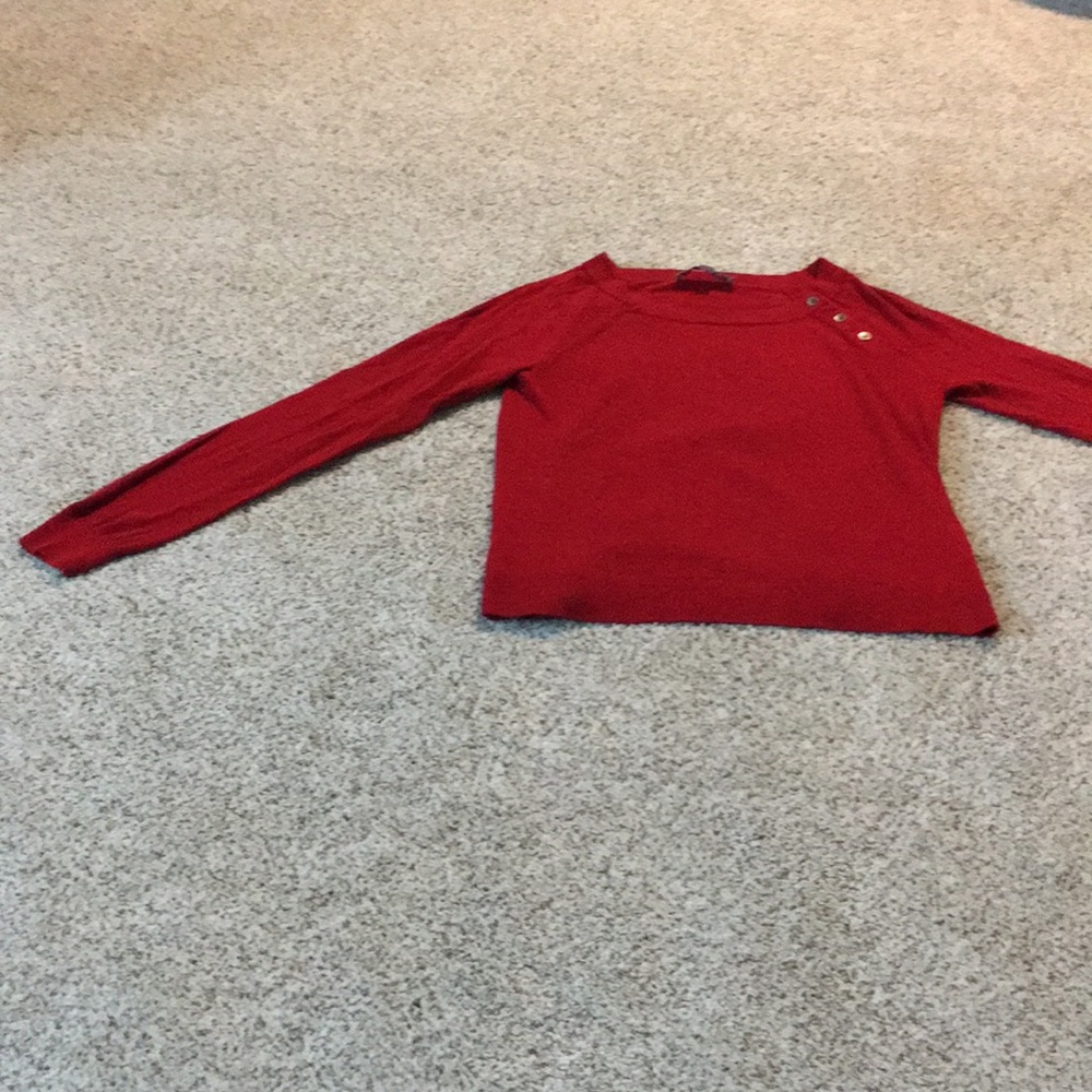 The Loft red lightweight sweater